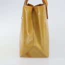 LOUIS VUITTON Monogram Vernis Reade PM Hand Bag Beige M91334 LV Auth 143551-3