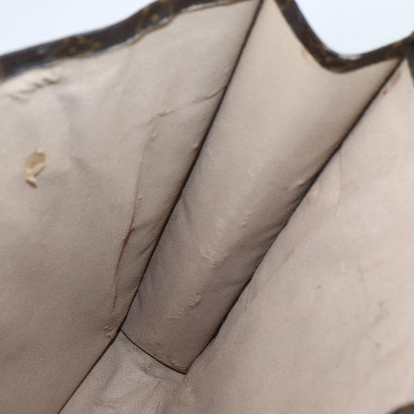 LOUIS VUITTON Monogram Sac Plat Hand Bag M51140 LV Auth 143558