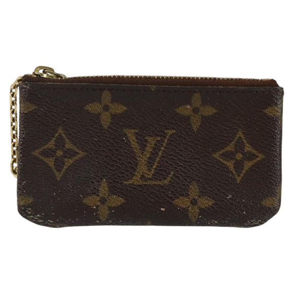 LOUIS VUITTON Monogram Pochette Cles Coin Purse M60033 LV Auth 143562