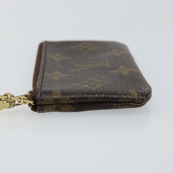 LOUIS VUITTON Monogram Pochette Cles Coin Purse M60033 LV Auth 143562