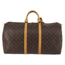 LOUIS VUITTON Monogram Keepall 55 Boston Bag M41424 LV Auth 143564-3
