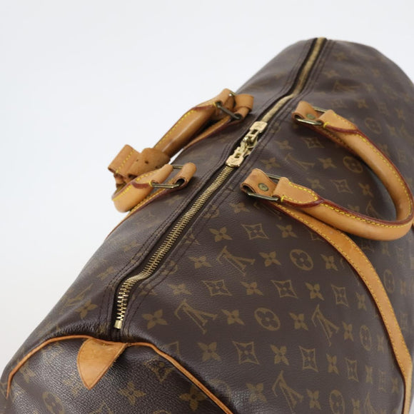 LOUIS VUITTON Monogram Keepall 55 Boston Bag M41424 LV Auth 143564