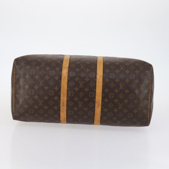 LOUIS VUITTON Monogram Keepall 55 Boston Bag M41424 LV Auth 143564