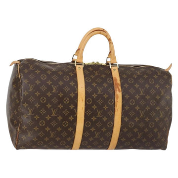 LOUIS VUITTON Monogram Keepall 55 Boston Bag M41424 LV Auth 143569