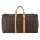 LOUIS VUITTON Monogram Keepall 55 Boston Bag M41424 LV Auth 143569-13