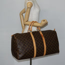 LOUIS VUITTON Monogram Keepall 55 Boston Bag M41424 LV Auth 143569-21