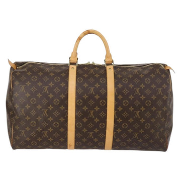 LOUIS VUITTON Monogram Keepall 55 Boston Bag M41424 LV Auth 143569 - 0