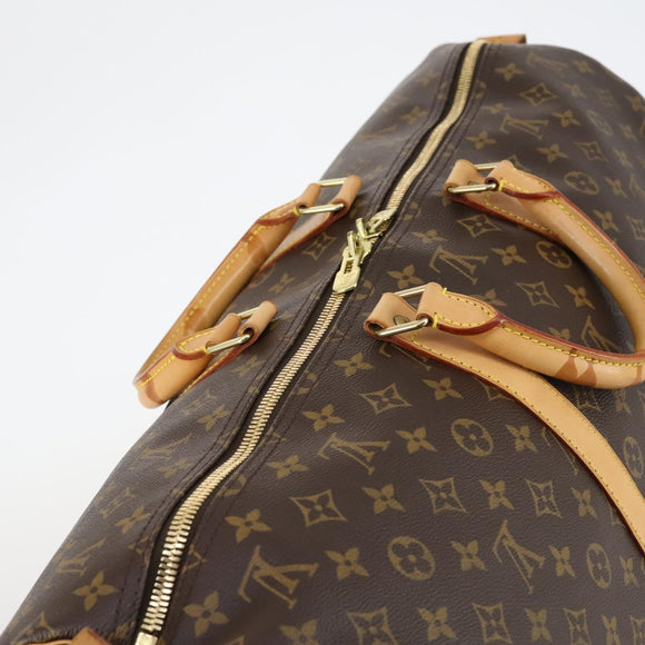 LOUIS VUITTON Monogram Keepall 55 Boston Bag M41424 LV Auth 143569