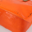 LOUIS VUITTON Monogram Vernis Fluo Reade PM Bag Pink Orange M91903 Auth 143574-10