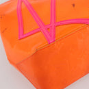 LOUIS VUITTON Monogram Vernis Fluo Reade PM Bag Pink Orange M91903 Auth 143574-11