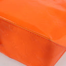 LOUIS VUITTON Monogram Vernis Fluo Reade PM Bag Pink Orange M91903 Auth 143574-12