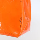 LOUIS VUITTON Monogram Vernis Fluo Reade PM Bag Pink Orange M91903 Auth 143574-21