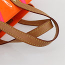 LOUIS VUITTON Monogram Vernis Fluo Reade PM Bag Pink Orange M91903 Auth 143574-7