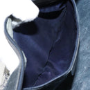 GUCCI GG Supreme Sherry Line Shoulder Bag PVC Navy Gold Red Auth 143575-20