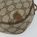 GUCCI GG Supreme Web Sherry Line Shoulder Bag PVC Beige 89 02 066 Auth 143576-10