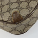 GUCCI GG Supreme Web Sherry Line Shoulder Bag PVC Beige 89 02 066 Auth 143576-12