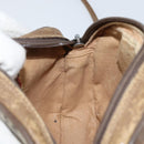 GUCCI GG Supreme Web Sherry Line Shoulder Bag PVC Beige 89 02 066 Auth 143576-18
