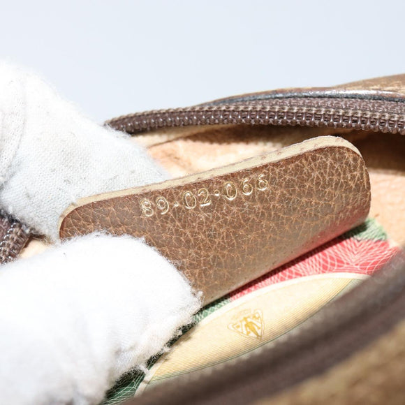 GUCCI GG Supreme Web Sherry Line Shoulder Bag PVC Beige 89 02 066 Auth 143576