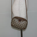 GUCCI GG Supreme Web Sherry Line Shoulder Bag PVC Beige 89 02 066 Auth 143576-21