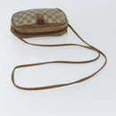 GUCCI GG Supreme Web Sherry Line Shoulder Bag PVC Beige 89 02 066 Auth 143576-7