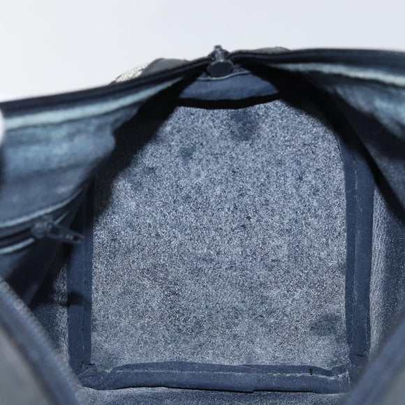 GUCCI GG Supreme Sherry Line Boston Bag PVC Navy Gold Red Auth 143577