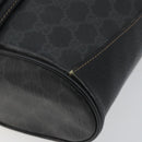 GUCCI GG Supreme Web Sherry Line Shoulder Bag PVC Black 164 02 034 Auth 143578-10