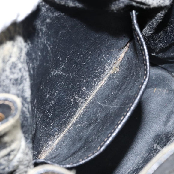 GUCCI GG Supreme Web Sherry Line Shoulder Bag PVC Black 164 02 034 Auth 143578