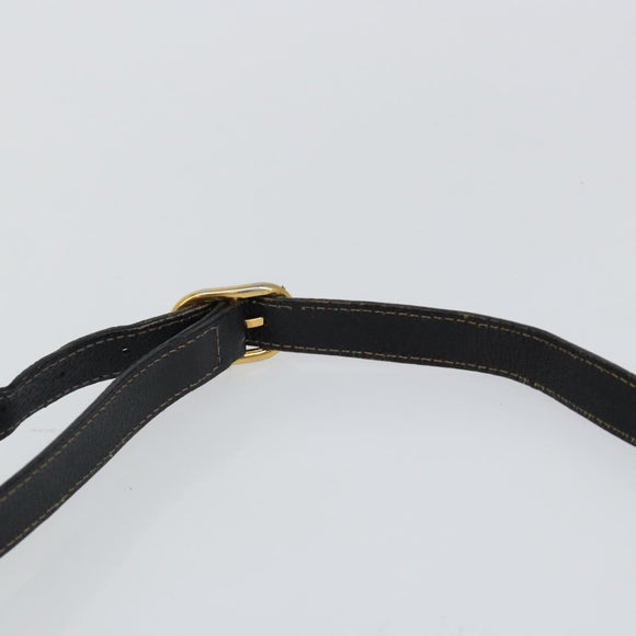 GUCCI GG Supreme Web Sherry Line Shoulder Bag PVC Black 164 02 034 Auth 143578