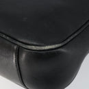 GUCCI Bamboo Hand Bag Leather 2way Black Gold Auth 143579-14