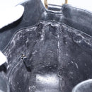 GUCCI Bamboo Hand Bag Leather 2way Black Gold Auth 143579-18