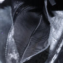 GUCCI Bamboo Hand Bag Leather 2way Black Gold Auth 143579-20