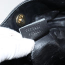 GUCCI Bamboo Hand Bag Leather 2way Black Gold Auth 143579-21