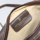 GUCCI GG Supreme Web Sherry Line Shoulder Bag PVC Beige Gold Auth 143580-19