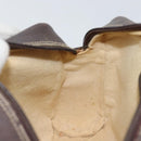 GUCCI GG Supreme Web Sherry Line Shoulder Bag PVC Beige Gold Auth 143580-21