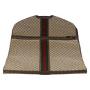 GUCCI GG Canvas Web Sherry Line Garment Cover Beige Red Green Auth 143581-13