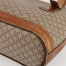 CELINE Macadam Canvas Tote Bag PVC Beige Gold Auth 143582-15