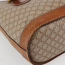 CELINE Macadam Canvas Tote Bag PVC Beige Gold Auth 143582-16