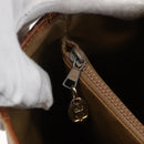 CELINE Macadam Canvas Tote Bag PVC Beige Gold Auth 143582-18