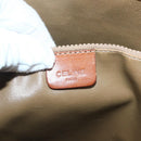CELINE Macadam Canvas Tote Bag PVC Beige Gold Auth 143582-19