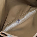 CELINE Macadam Canvas Tote Bag PVC Beige Gold Auth 143582-11
