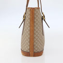 CELINE Macadam Canvas Tote Bag PVC Beige Gold Auth 143582-4