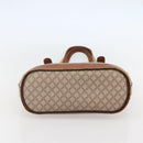 CELINE Macadam Canvas Tote Bag PVC Beige Gold Auth 143582-5