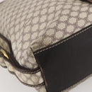 CELINE Macadam Canvas Shoulder Bag PVC Leather White gold Auth 143583-14