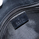 GUCCI GG Canvas Jackie Shoulder Bag Black Silver 92646 Auth 143584-18