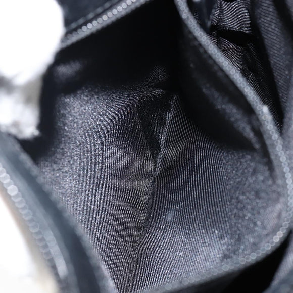 GUCCI GG Canvas Jackie Shoulder Bag Black Silver 92646 Auth 143584