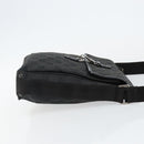 GUCCI GG Canvas Jackie Shoulder Bag Black Silver 92646 Auth 143584-3