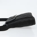 GUCCI GG Canvas Jackie Shoulder Bag Black Silver 92646 Auth 143584-4