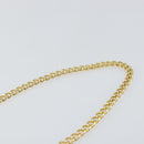 Salvatore Ferragamo Gancini Chain Shoulder Bag Leather Red Gold Auth 143586-8