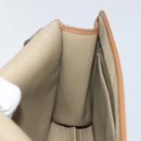 Christian Dior Honeycomb Canvas Shoulder Bag Beige Gold Auth 143588-18