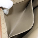 Christian Dior Honeycomb Canvas Shoulder Bag Beige Gold Auth 143588-20